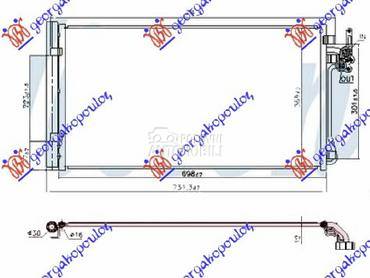 Hladnjak Klime za Land Rover Discovery Sport od 2014. do 2016. god.