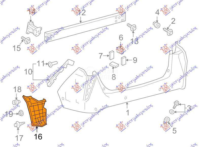 NOSAC ZADNJEG BRANIKA