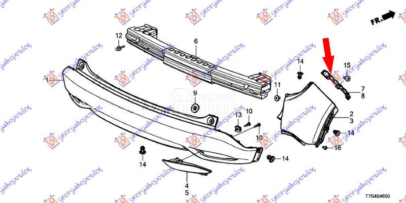 NOSAC ZADNJEG BRANIKA