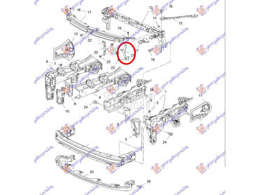 Vezni lim za Opel Astra K od 2019. do 2021. god.