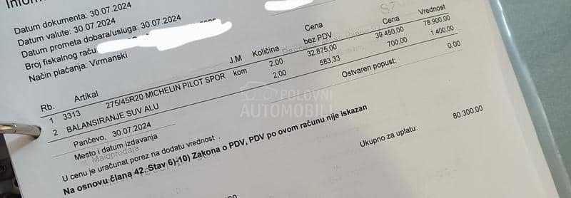 Michelin 275/45 R20 Letnja