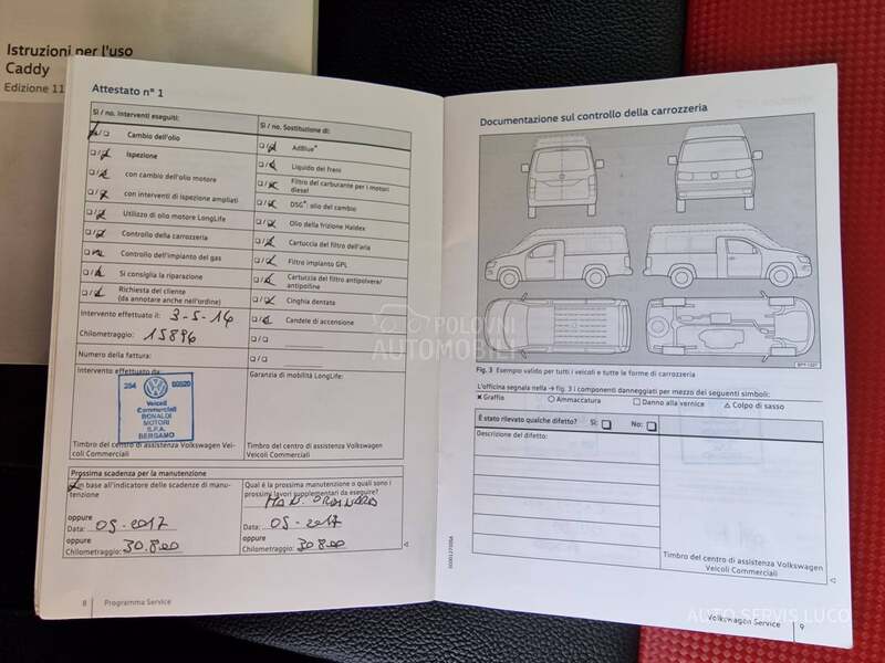 Volkswagen Caddy Maxi 1.4 TGI s ervisiran