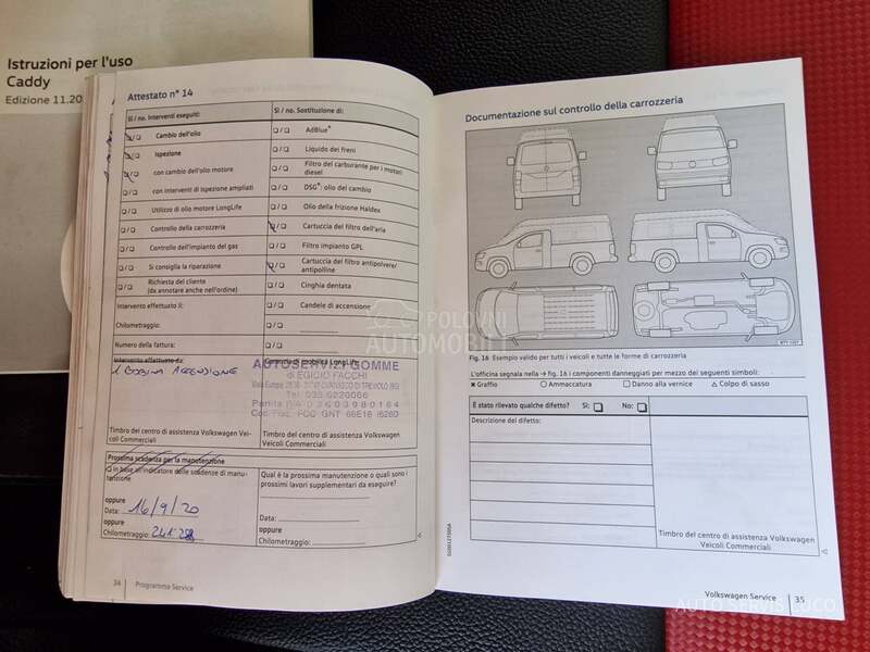 Volkswagen Caddy Maxi 1.4 TGI s ervisiran