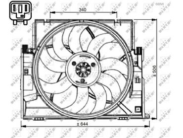 Ventilator za BMW Serija 4 od 2014. do 2020. god.