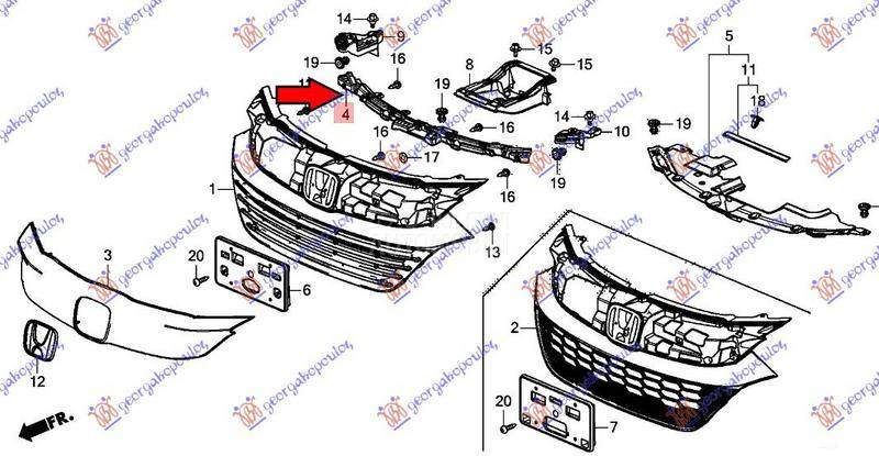 NOSAC PREDNJEG BRANIKA