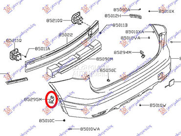 NOSAC ZADNJEG BRANIKA za Nissan Qashqai od 2017. do 2021. god.