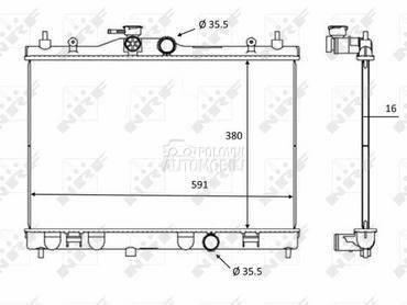 Hladnjak za Nissan Juke od 2015. do 2019. god.