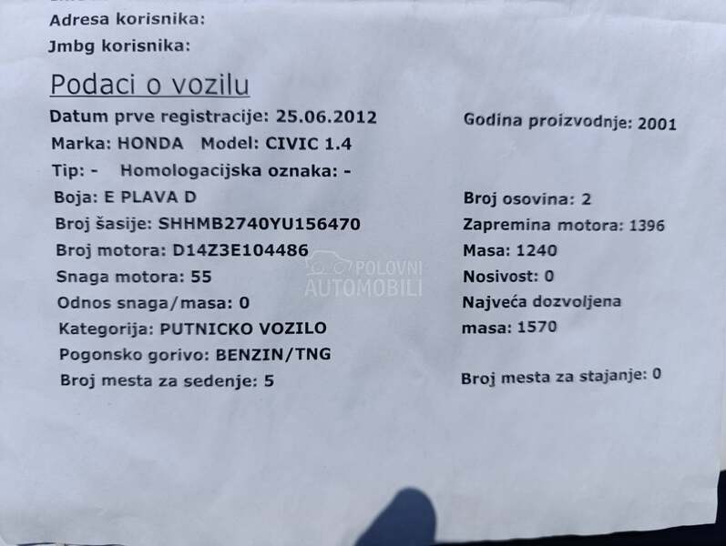 Honda Civic 1.4 civic
