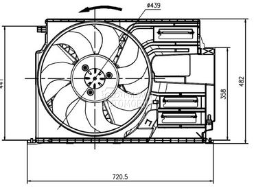 Ventilator za BMW X2 od 2017. do 2023. god.