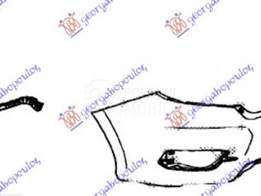 NOSAC ZADNJEG BRANIKA za Honda Civic od 2016. do 2022. god.