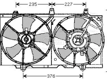 Ventilator za Nissan Primera od 1990. do 1996. god.