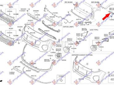 Nosac za Kia Sportage od 2018. do 2022. god.
