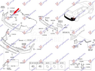 NOSAC ZADNJEG BRANIKA za Kia Sorento od 2014. do 2017. god.