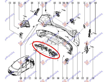 Spojler zadnjeg branika za Renault Scenic