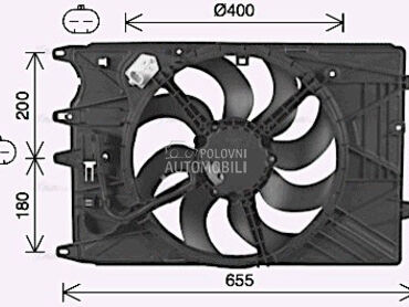 Ventilator za Fiat Tipo od 2016. do 2021. god.