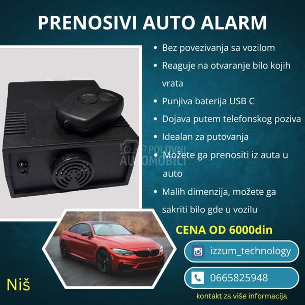 Prenosivi auto alarm