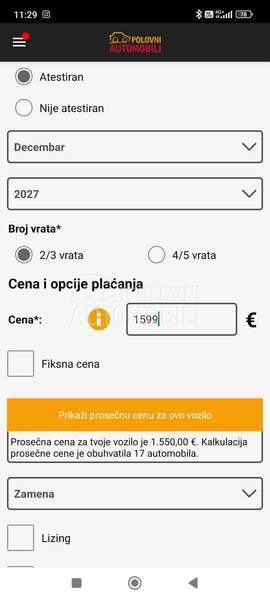 Fiat Punto 1.2 tng  skoro r e g