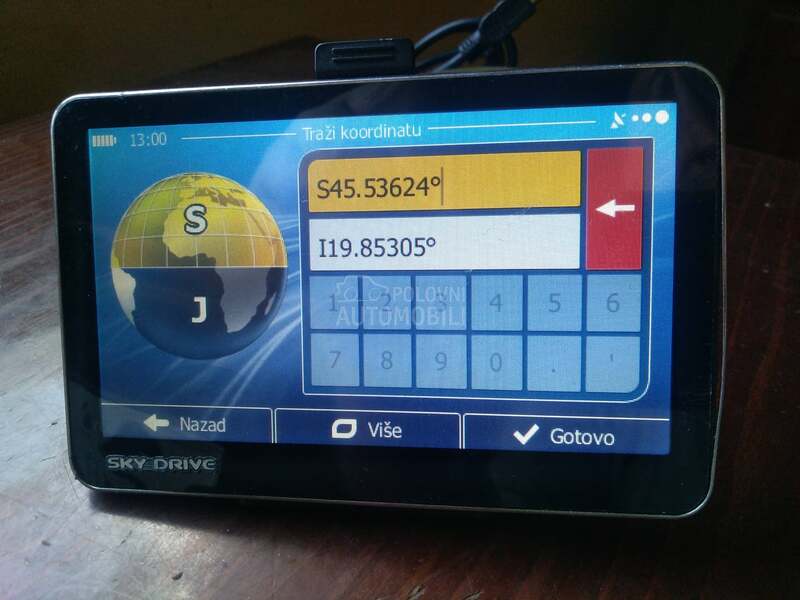 gps sky drive 5 inča-nove mape