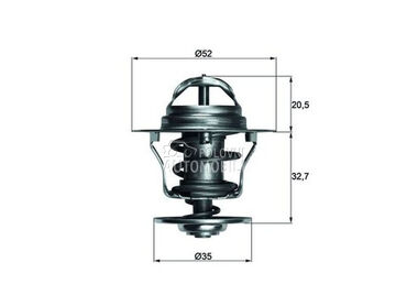 Termostat Mahle za Ford Focus od 2003. do 2007. god.