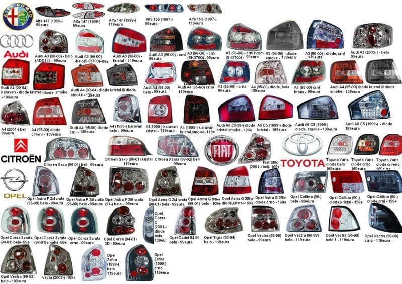 Farovi Stop Svetla Migavci