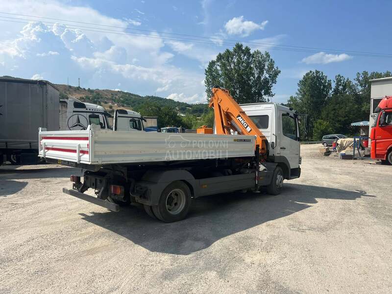 Mercedes Benz 818 kiper kran ZAME