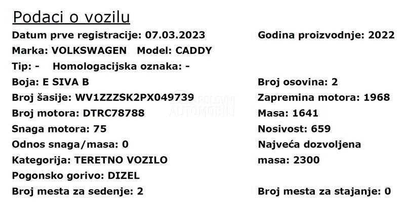 Volkswagen Caddy Maxi 2.0 TDI