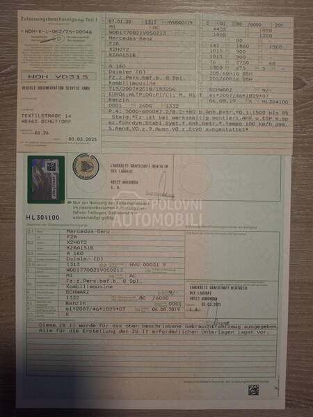 Mercedes Benz A 160 AMG LINE 109 PROB