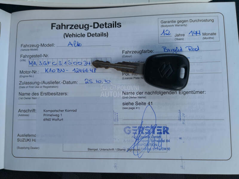 Suzuki Alto 1.0/Mala k.m/DE/NOV