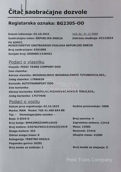 MAN TGS 41.480