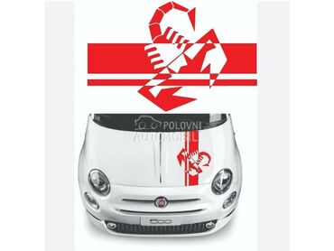 Abarth nalepnica haube NOVO za Fiat 500