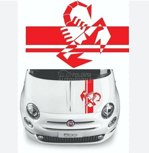 Abarth nalepnica haube NOVO
