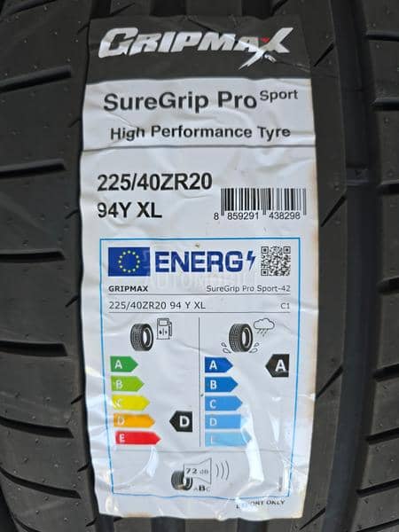 Gripmax 225/40 R20 Letnja