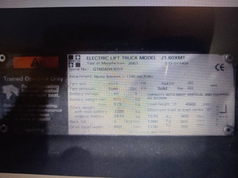 Hyster 1.6 elektricni