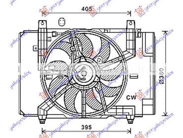 Ventilator za Nissan Cube od 2009. do 2018. god.