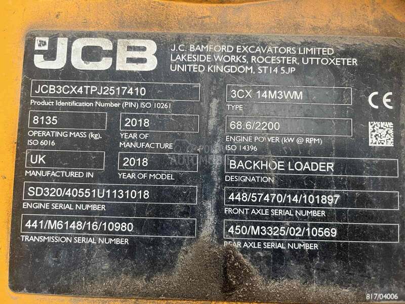 JCB 3CX 14M3WM