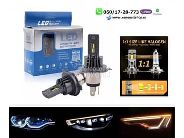 Led sijalice h4 pro 55w velicina kao halogene sijalice  
