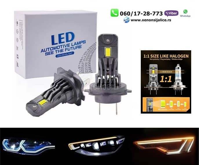 Led sijalice h7 pro 55w velicina kao halogene sijalice