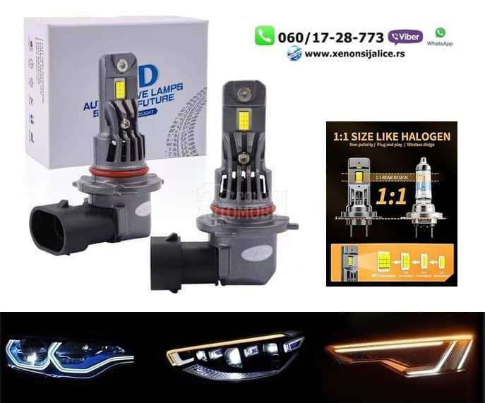 Led sijalice hir2 pro 55w velicina kao halogene sijalice