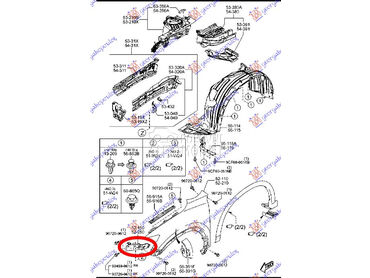 Nosac za Mazda CX-5 od 2017. do 2022. god.