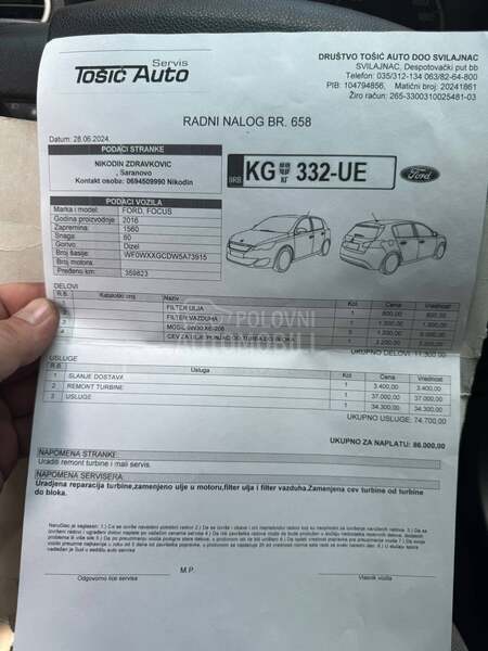 Ford Focus 1.6 tdci