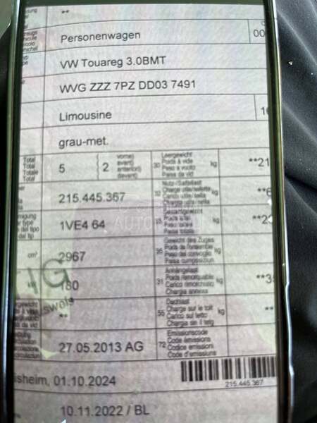 Volkswagen Touareg 30 TDI