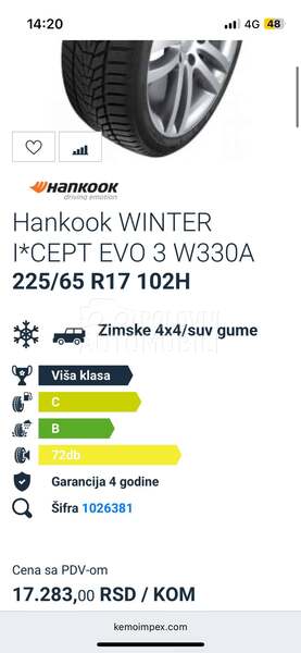Aluminijumske felne Pro Line 17" 5 x 114.3