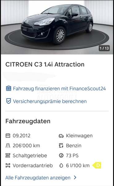 Citroen C3 1.4 p.e.z.o CH NA.VI