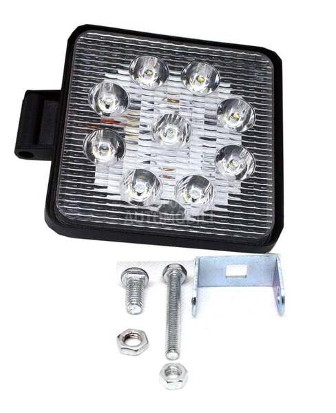 led radni far 27w cetvrtasti