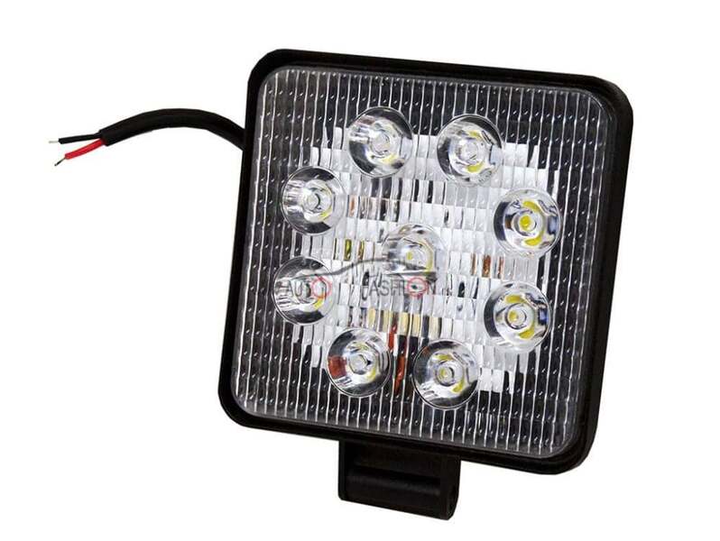 led radni far 27w cetvrtasti