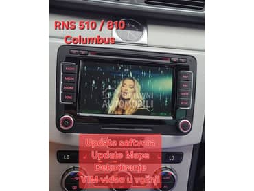 RNS 510 / 810 Columbus mape za Volkswagen Amarok, Arteon, Bora ...