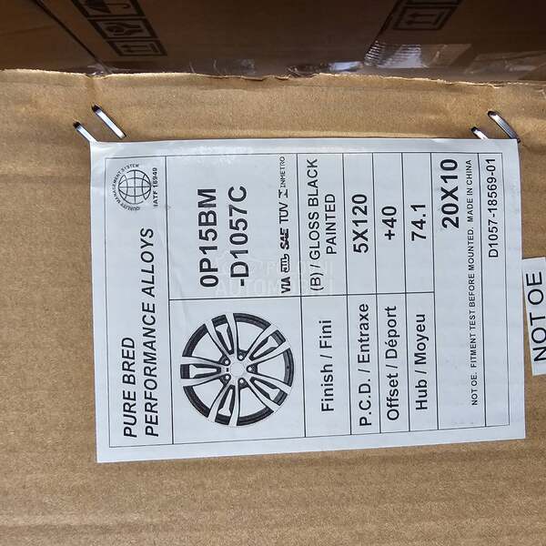 Aluminijumske felne f15 f16 x5 x6 20" 5 x 112