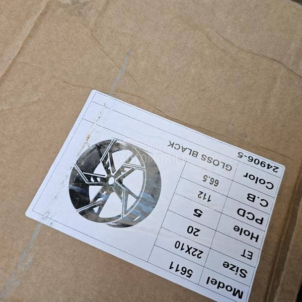 Aluminijumske felne audi 22" 5 x 112