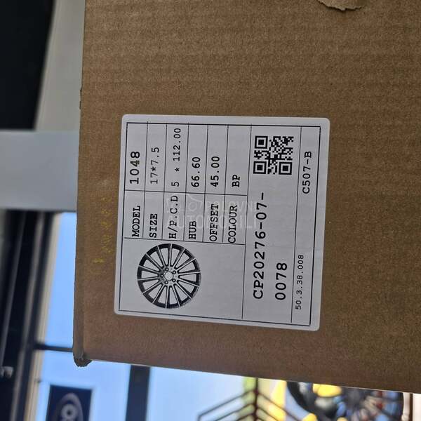 Aluminijumske felne mercedes 17" 5 x 112