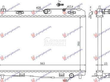 HLADNJAK MOTORA 1.25/1.4/1.... za Ford Fiesta od 2008. do 2013. god.